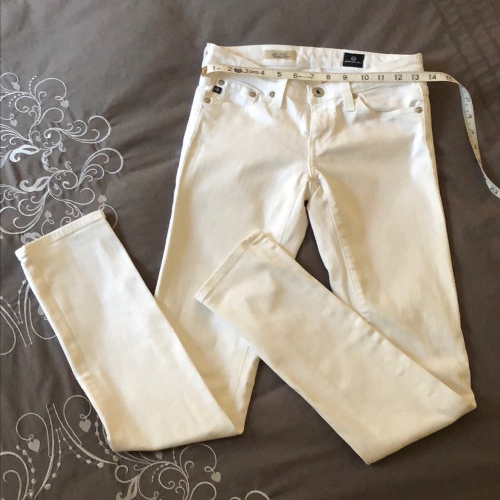 AG white jeans the Stilt cigarette leg 24 R